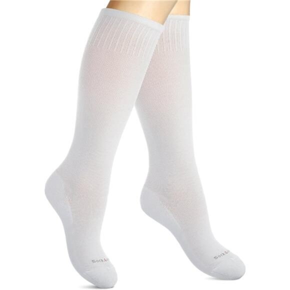 Cotton Compression Socks for Women & Men. 15-20 mmHg Graduated - Picture 1 of 7